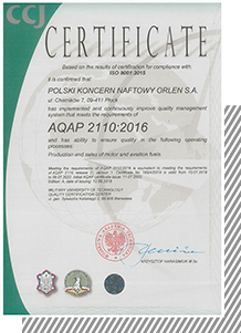 Certyfikat AQAP2110_CCJ WAT_2019